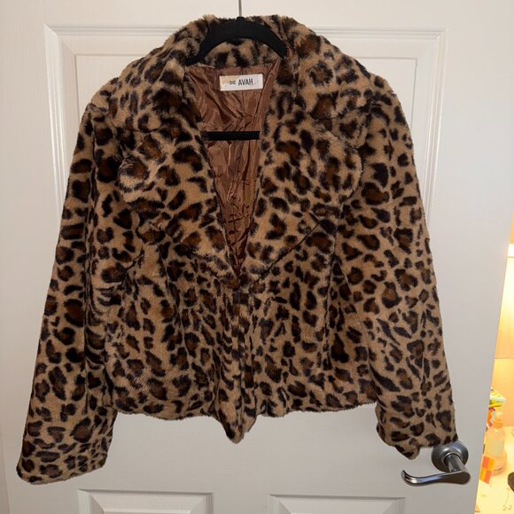 Jackets & Blazers - Cheetah Print Faux Fur Jacket